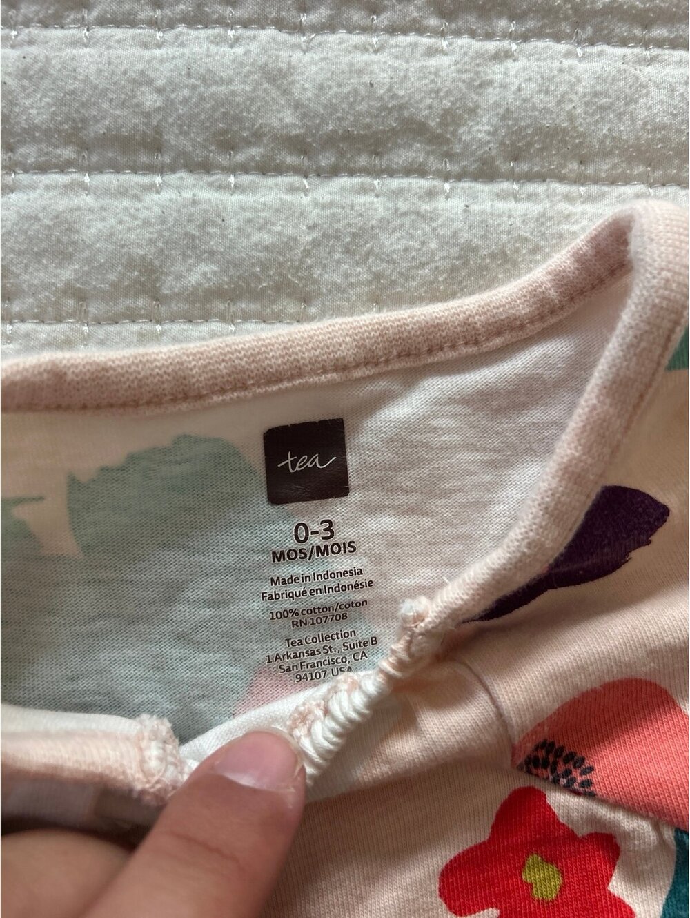 Tea Collection 0-3m romper - Picture 2 of 4